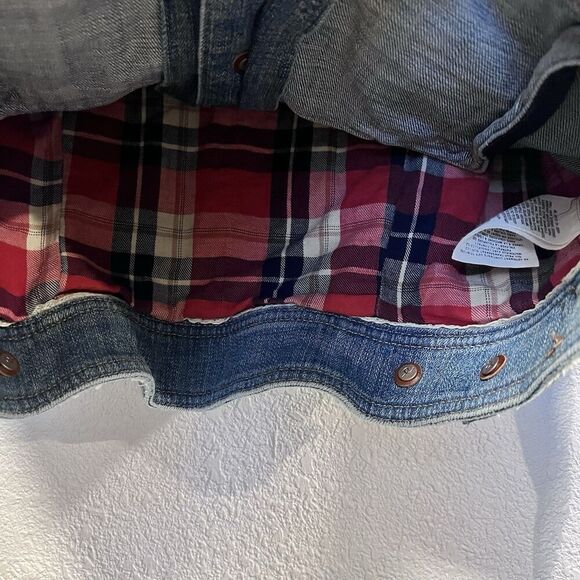 Anthropologie Pilcro and the Letterpress Denim Jean Jacket Cropped Size Small - Picture 7 of 11